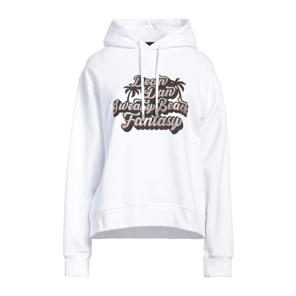 【貨物輸送無料】 ディースクエアード レディース パーカー・スウェットシャツ アウター Sweatshirts White