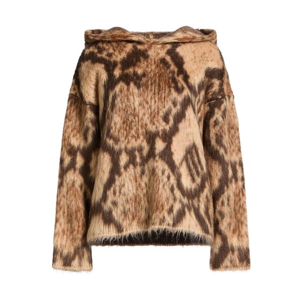 【貨物輸送無料】 ジ アティコ レディース 編み物\u0026プルオーバー アウター Sweaters Beige