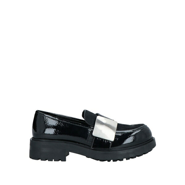 【貨物輸送無料】 ジャ航空マイル レディース スリッポン・ローファー シューズ Loafers Black
