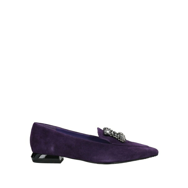 【貨物輸送無料】 トスカブルー? レディース スリッポン・ローファー シューズ Loafers Purple