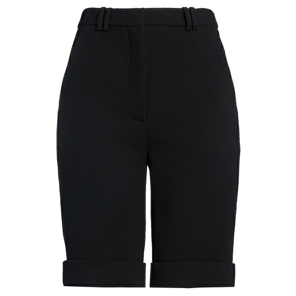 【送料無料】 バルマン レディース カジュアルパンツ ボトムス Shorts & Bermuda Shorts Black｜asty