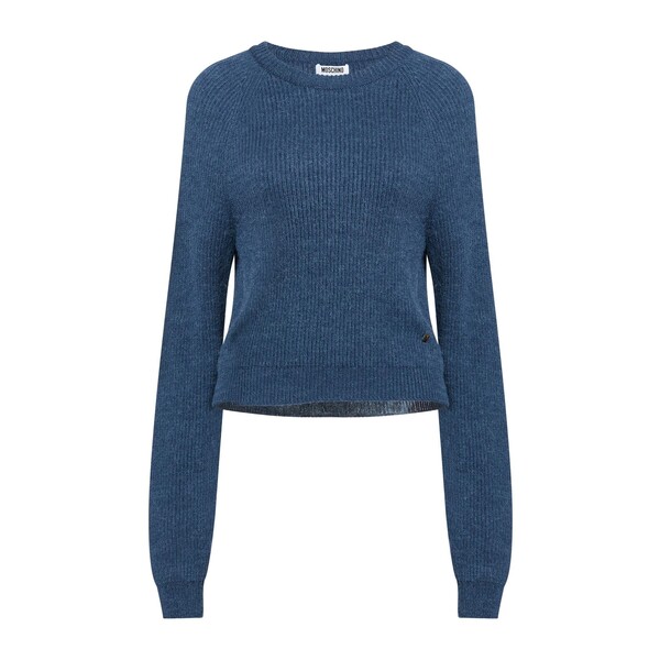 【貨物輸送無料】 モスキーノ レディース 編み物\u0026プルオーバー アウター Sweaters Blue