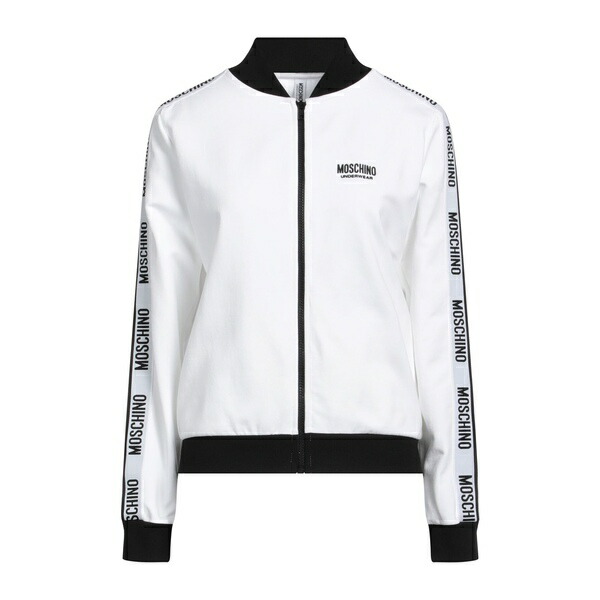 【貨物輸送無料】 モスキーノ レディース パーカー・スウェットシャツ アウター Sweatshirts White