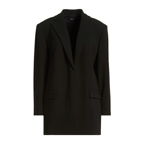 【送料無料】 セオリー レディース ジャケット＆ブルゾン アウター Blazers Black｜asty