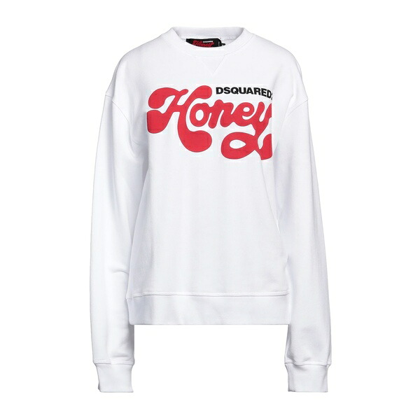 【貨物輸送無料】 ディースクエアード レディース パーカー・スウェットシャツ アウター Sweatshirts White