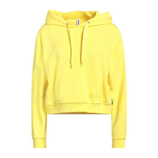 【貨物輸送無料】 モスキーノ レディース パーカー・スウェットシャツ アウター Sweatshirts Yellow