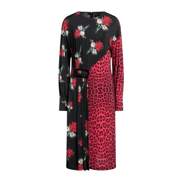 【送料無料】 ロベルトカヴァリ レディース ワンピース トップス Midi dresses Black｜asty