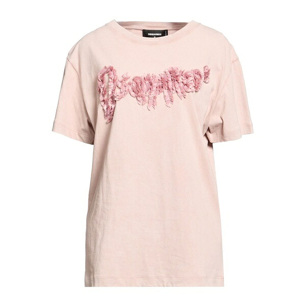 【貨物輸送無料】 ディースクエアード レディース ティーシャツ トップス T-shirts Pink