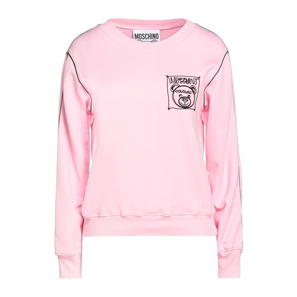 【貨物輸送無料】 モスキーノ レディース パーカー・スウェットシャツ アウター Sweatshirts Pink