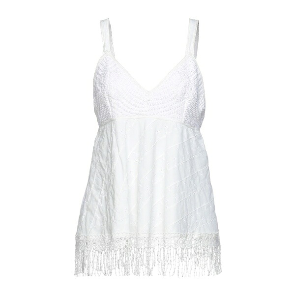 【貨物輸送無料】 ツイン仕掛ける レディース ティーシャツ トップス Tops White Tシャツ・カットソー-レディースファッション