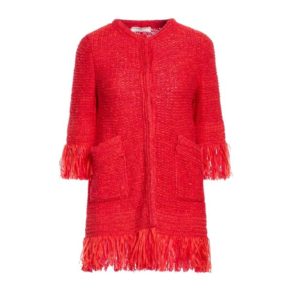【貨物輸送無料】 シャルロット レディース ジレー アウター Cardigans Red