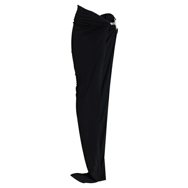 【貨物輸送無料】 リックオウエンス レディース スコート ボトムス Maxi skirts Black スカート-ボトムス
