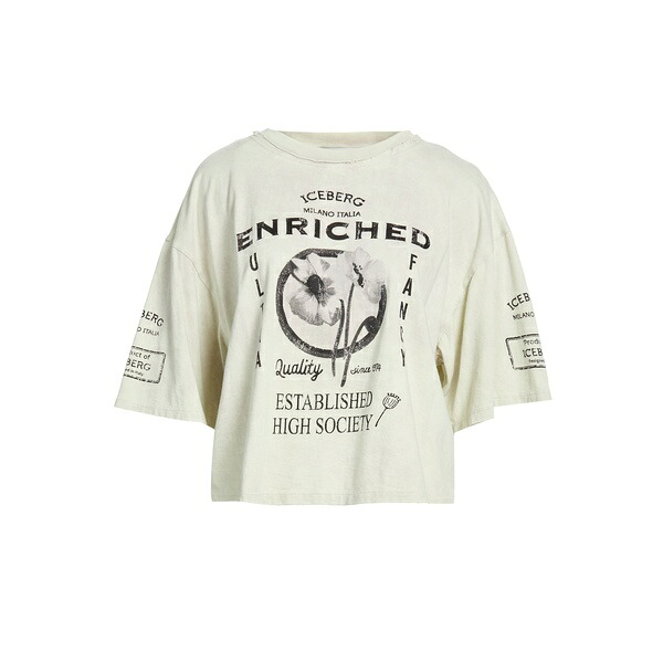 【貨物輸送無料】 アイスバーグレタス レディース ティーシャツ トップス T-shirts Beige トップス-Tシャツ・カットソー-レディースファッション