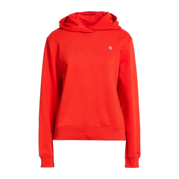 【貨物輸送無料】 カルバンクライン レディース パーカー・スウェットシャツ アウター Sweatshirts Red