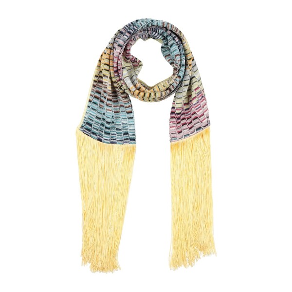 【貨物輸送無料】 ミッソーニ レディース えり巻き・袈裟・えり巻き 付属物 Scarves Yellow