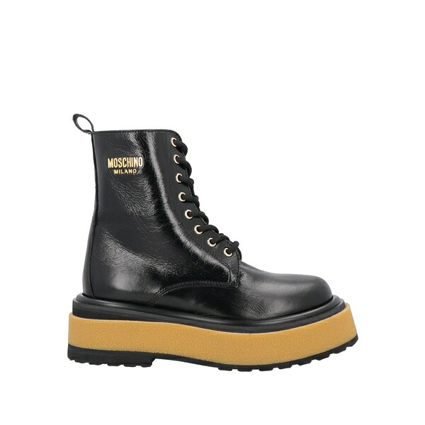 【貨物輸送無料】 モスキーノ レディース ブーツ シューズ Ankle boots Black