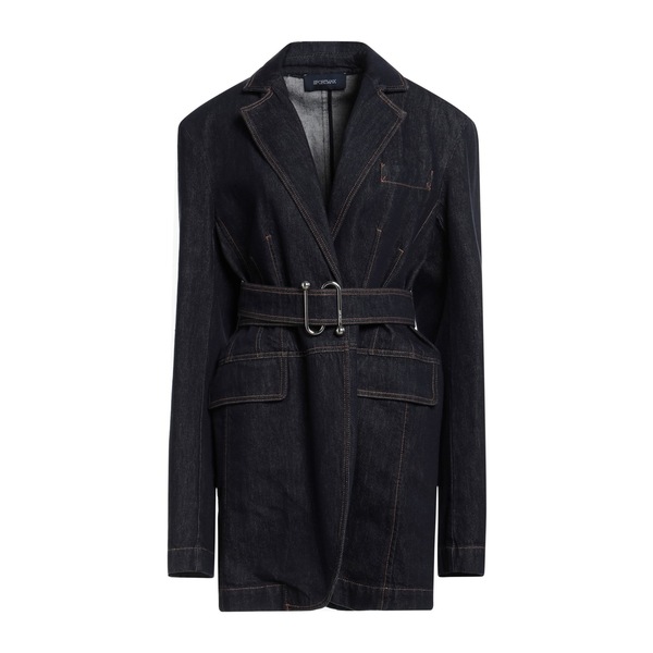 【貨物輸送無料】 運動競技マックス レディース 上衣＆上衣 アウター Denim outerwear Blue レディースファッション-コート・ジャケット