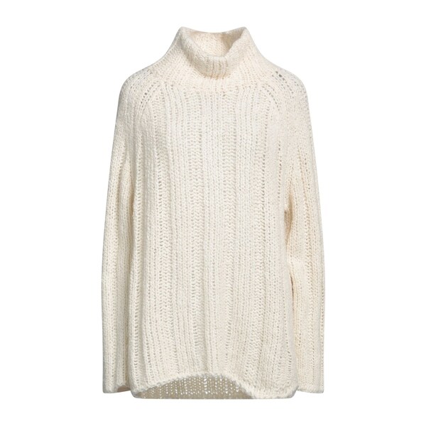 【貨物輸送無料】 紙凧 レディース 編み物\u0026プルオーバー アウター Turtlenecks White