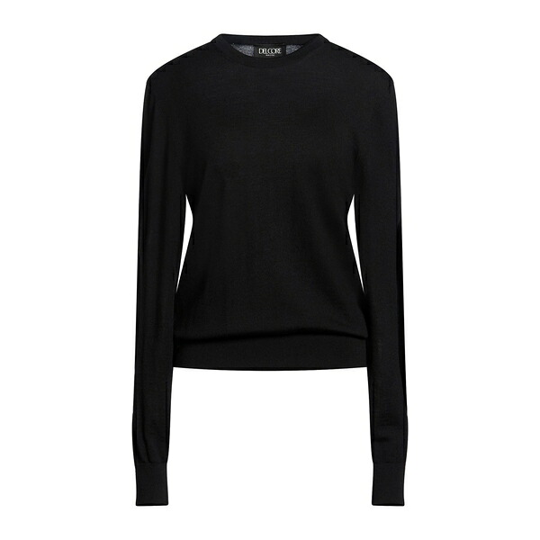 【貨物輸送無料】 デル コーレ レディース 編み物\u0026プルオーバー アウター Sweaters Black