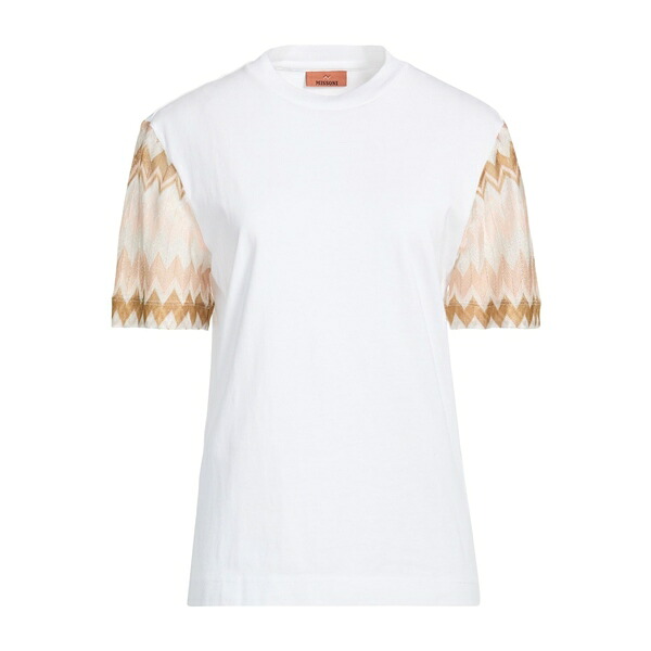 【送料無料】 ミッソーニ レディース Tシャツ トップス T-shirts White|asty