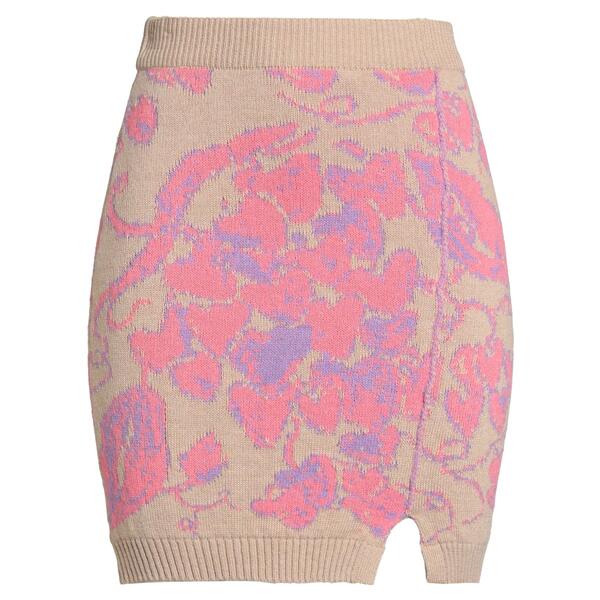 【送料無料】 ツインセット レディース スカート ボトムス Mini skirts Beige|asty