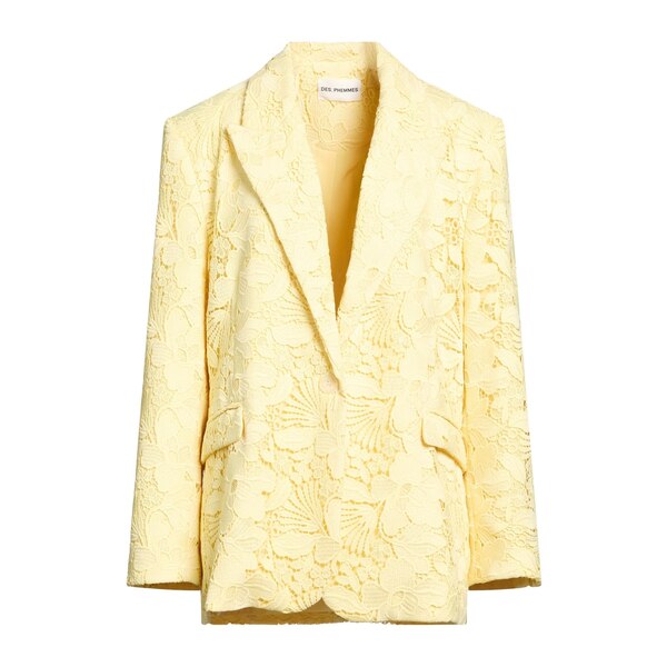 【貨物輸送無料】 一巻の終わり フェム レディース 上衣＆上衣 アウター Blazers Yellow