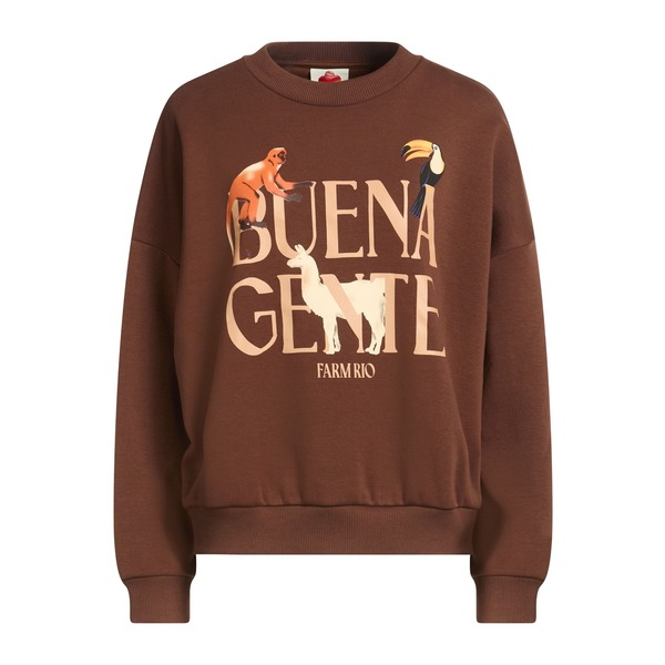 【貨物輸送無料】 耕園 リオ レディース パーカー・スウェットシャツ アウター Sweatshirts Brown