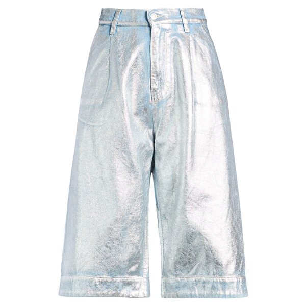 【貨物輸送無料】 循環過程 レディース ジーンズズボン下 ボトムス Denim shorts Silver