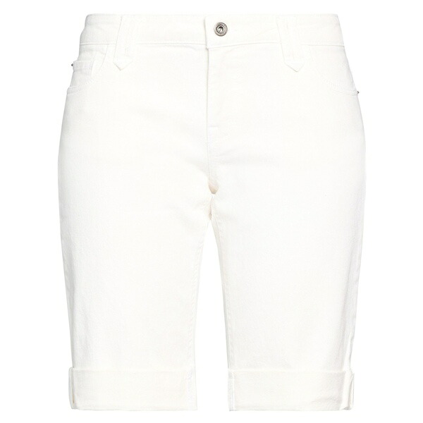 【貨物輸送無料】 羊毛 金持ち レディース ジーンズズボン下 ボトムス Denim shorts White