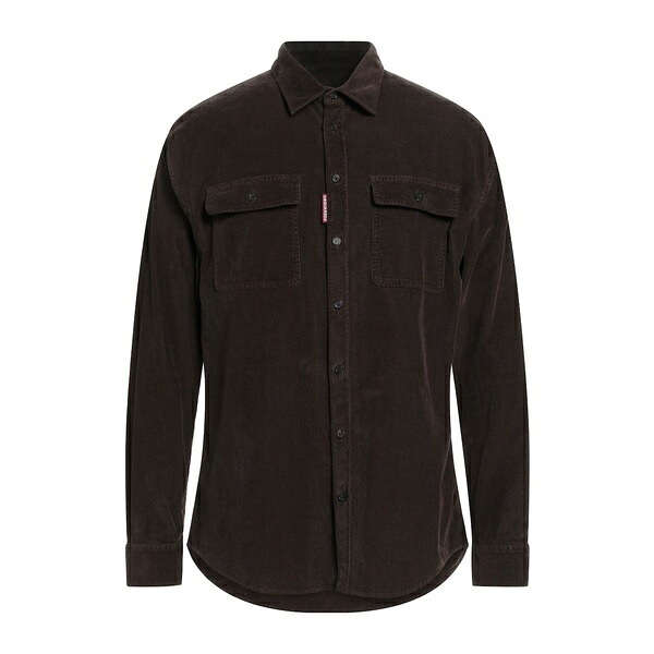 【送料無料】 ディースクエアード メンズ シャツ トップス Shirts Brown