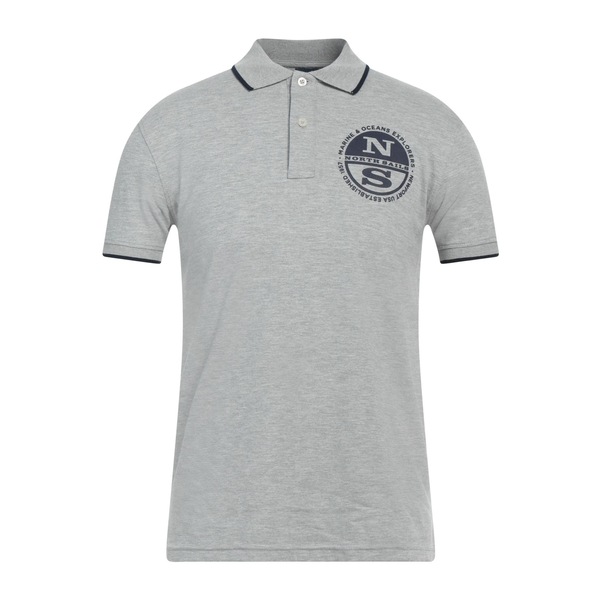【送料無料】 ノースセール メンズ Tシャツ トップス Polo shirts Grey