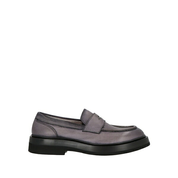 【送料無料】 サントーニ メンズ スリッポン・ローファー シューズ Loafers Grey|asty