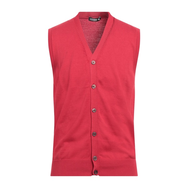 【貨物輸送無料】 アンドレア フェンツィ メンズ ジレー アウター Cardigans Red