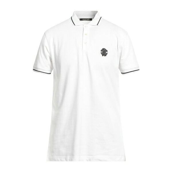 【送料無料】 ロベルトカヴァリ メンズ Tシャツ トップス Polo shirts White｜asty