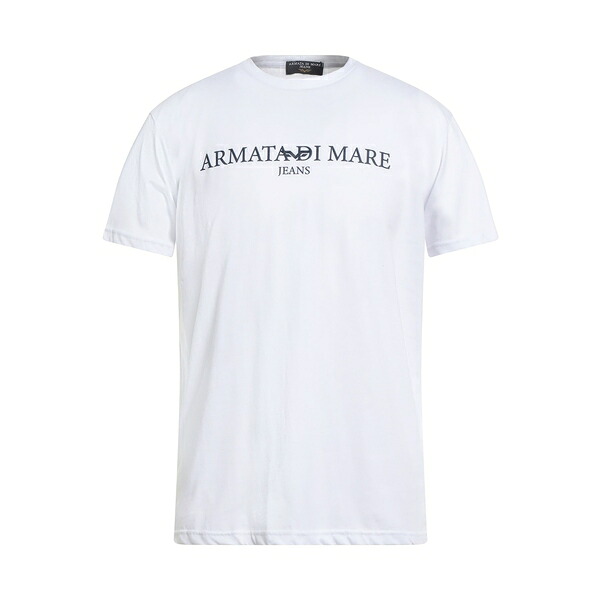 【送料無料】 アルマータ ディ マーレ メンズ Tシャツ トップス T-shirts White