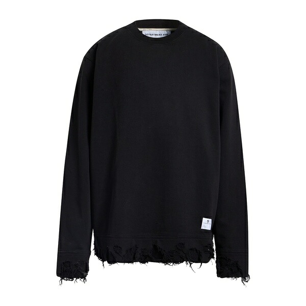 【貨物輸送無料】 デパートメントファイブ メンズ パーカー・スウェットシャツ アウター Sweatshirts Black