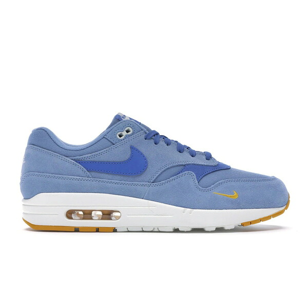 Nike ナイキ メンズ スニーカー  【Nike Air Max 1 Mini Swoosh Work Blue】  大きさ US_9.5(27.5珊) Work Blue/Yellow Ochre-Mountain Blue