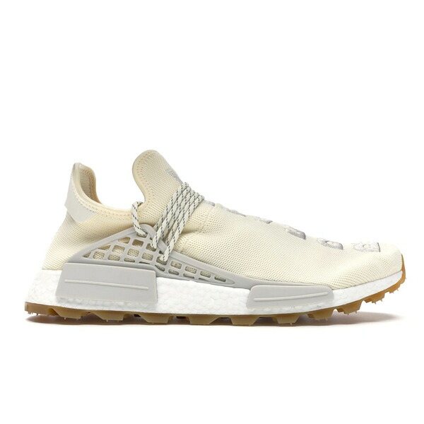 adidas アディダス メンズ スニーカー 【adidas NMD Hu Trail Pharrell Now Is Her Time Cream White】 サイズ US_7(25.0cm) Cream White/Raw White/Gum Three|asty