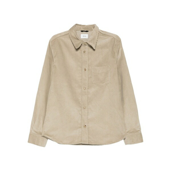 ご機嫌冷やりとした メンズ プルオーバー トップス Corduroy shirt Neutrals