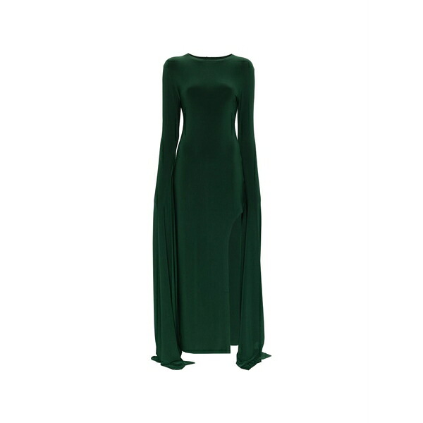 ノーマカマリ レディース 衣装 トップス Side-slit long-sleeve maxi dress Green