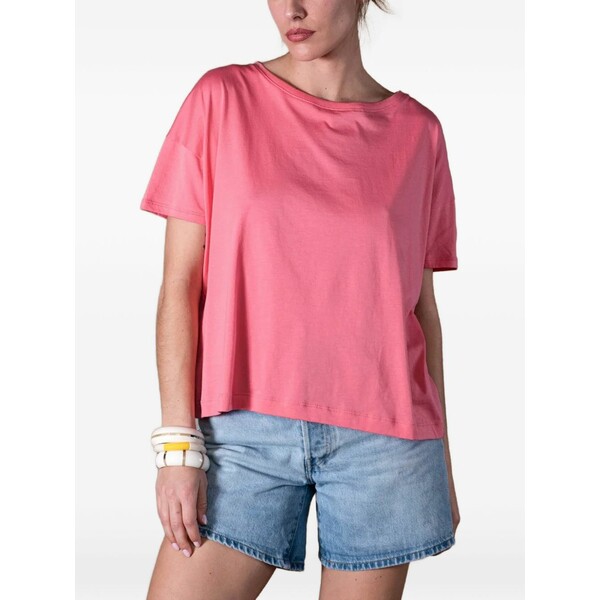 作り名 お召しもの レディース プルオーバー トップス Audrey drop-shoulder t-shirt Pink