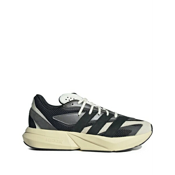 アディダス メンズ スニーカー シューズ Lightblaze panelled sneakers Black