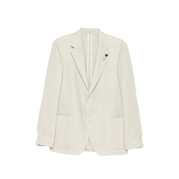 ラルディーニ メンズ 上衣＆上衣 アウター Patch-pocket blazer Neutrals