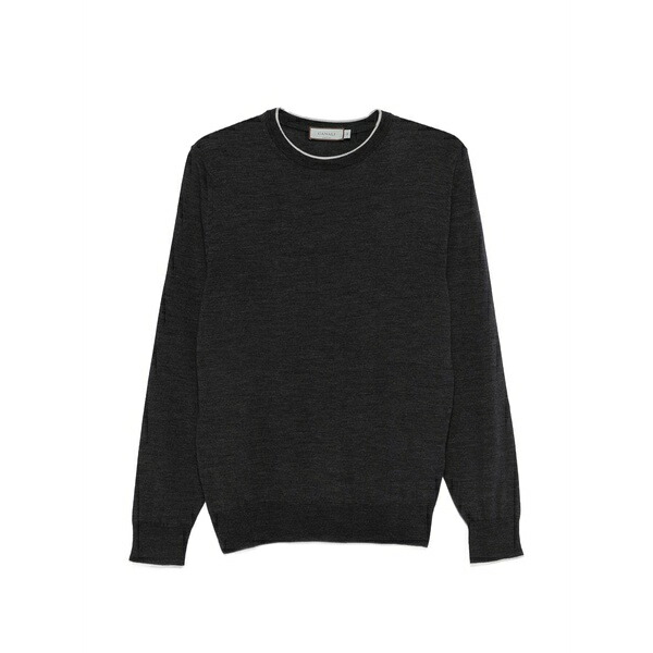 カナーリ メンズ ティーシャツ トップス Crew-neck t-shirt Grey