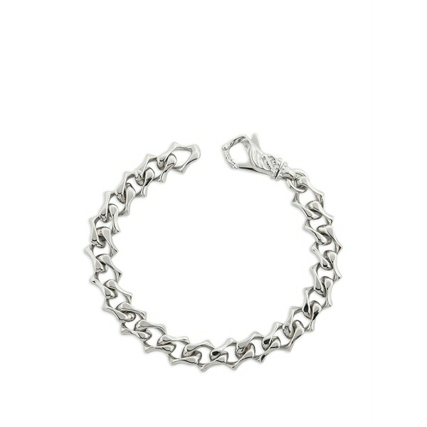 エマニュエレ ビコッキ メンズ ブレスレット・バングル・アンクレット 添え物 Polished sharp chain bracelet Silver