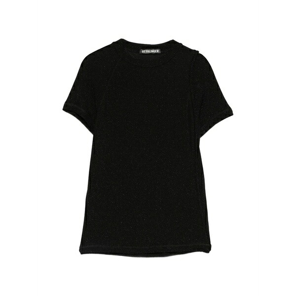 オットリンガー レディース プルオーバー トップス Round-neck t-shirt Black