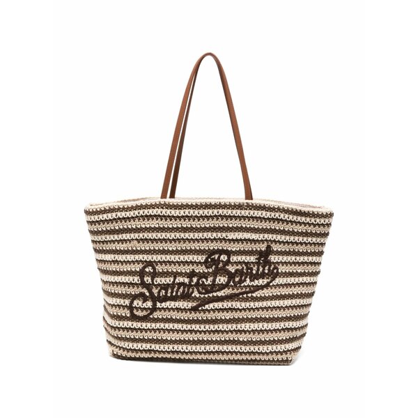 エムシーツーセイントバース レディース ショルダーバッグ 御徒面子  crochet-knit shoulder bag Brown