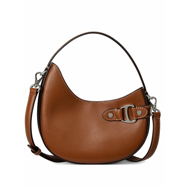 ラルフローレン レディース トートバッグ 御徒面子 Smasll tasha asymmetrical leather tote bag Brown