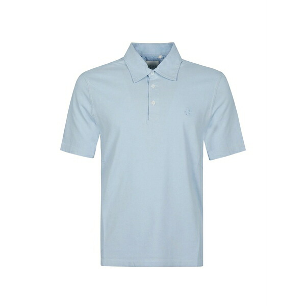 バランタイン メンズ スポーツシャツ トップス Short-sleeved polo shirt Blue