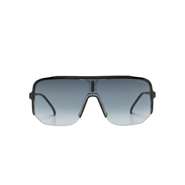 カレーナ メンズ サングラス・アイウェア 添え物 Shield-frame tinted sunglasses Black